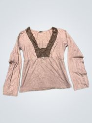 DKNY Long-sleeve V-neck Top