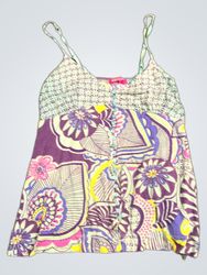JNDISKA Floral Print Spaghetti Strap Tank Top