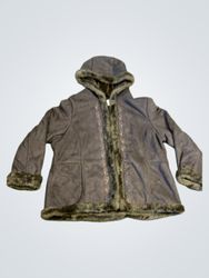 White Stag Women's Hooded Faux Fur Trim Jacket