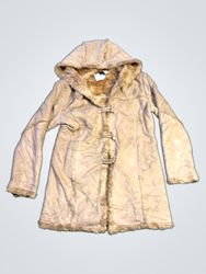 Monika Vintage Archer Fur Lined Hooded Coat