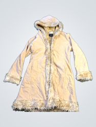 Miss Shilly Faux Fur Trimmed Hooded Coat