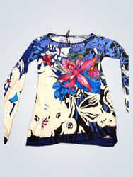 Desigual Floral Print Long Sleeve Top
