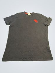Camiseta azul-marinho Abercrombie & Fitch com logo..