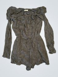 Hollister Black Off-the-Shoulder Romper