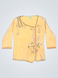 KALISSON Orange Grafikdruck T-Shirt