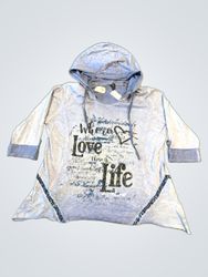 Multiblu "Where Love Is Life" Sweat à capuche grap..