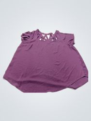 Torrid Purple Crisscross Back Blouse