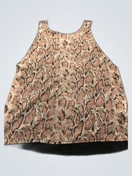 Dynamite Printed Animal Print Blouse