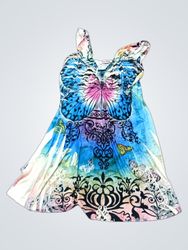 Reina Made in USA Butterfly Print Tank Top