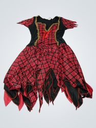 Red and Black Plaid Dress