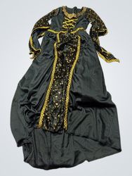 KOSTtymE Black and Gold Celestial Print Costume Dr..