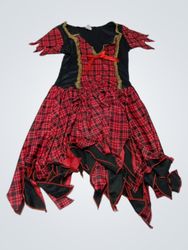 Red and Black Plaid Dress