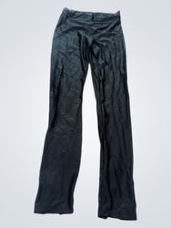 Bebe Black Zip-Hem Leggings