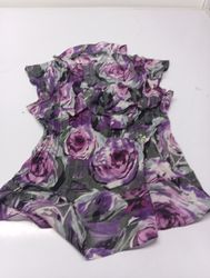 NADO Blusa Feminina com Estampa Floral e Babados