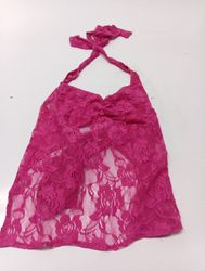 Pink Lace Halter Top