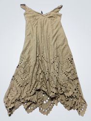 NAF NAF beige dress with cut-out details