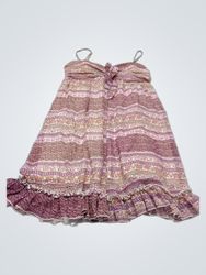 Denboye Women's Floral Print Ruffle Hem Spaghetti ..