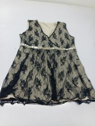 KappAhl Vestito da donna nero in pizzo senza manic..