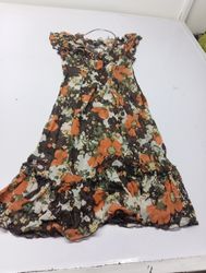 LINDEX Vestito a stampa floreale con volant