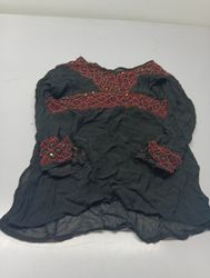 Tunika ricamata nera