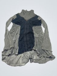 Anynevers Women's Grey Asymmetrical Tunic Dress