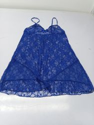Pinkilla Camicia da notte in pizzo blu
