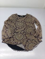 Paisley Print Sheer Blouse