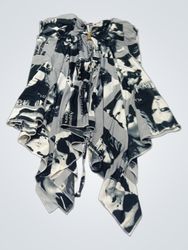 CANDYNTUR Strapless Print Dress
