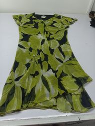 LA. California Vestido Floral Verde Tamanho 18