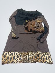 Vestido feminino Tuzzi com acabamento em estampa a..