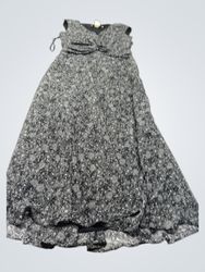 Evan-Picone Women's Black & White Floral Print Dre..