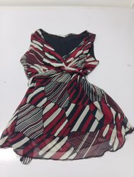 Vestido curto estampado patchwork Dressbarn