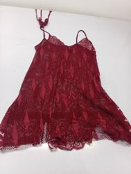 Rote Spitze Babydoll-Unterwäsche