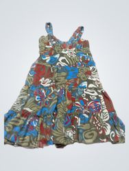 Gestuftes Maxikleid mit Blumenmuster