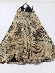 Animalprint Neckholder-Kleid