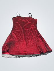 CURRENT MOOD Vestido Curto Vermelho Brilhante com ..