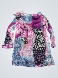 Patchwork-Print-Kleid