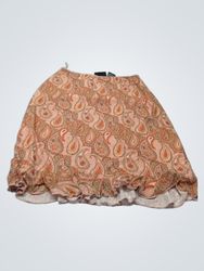 Boundaries Paisley Print Rock mit Rüschensaum