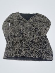 Mimi Maternity Donna Maglia Premaman Nera e Beige ..