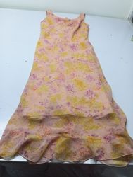 Vestito corto stampato floreale obliquo