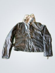 Black Puffer Jacket with Fur Hood