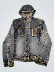 FIRSJEANS Denim Jacket with Hood