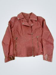 Max Studio Pink Leather Jacket