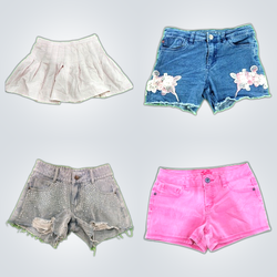 Y2K Distressed Denim Shorts