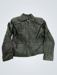 Alfani Black Faux Leather Jacket