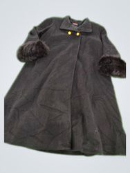 Alorna Black Fur Trimmed Coat