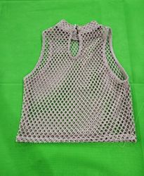 Top en maille crochet
