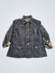 French Cuff Denim Jacket