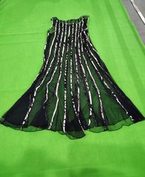 Black and White Striped Skirt