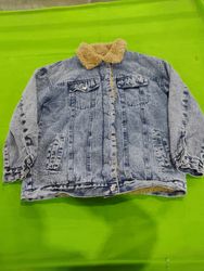 Unbranded Denim Jacket with Fur Collar